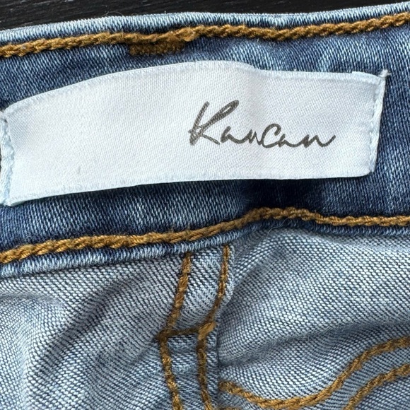 KANCAN High Rise Ankle Skinny Jeans Classic Blue Denim Jeans - Picture 7 of 7